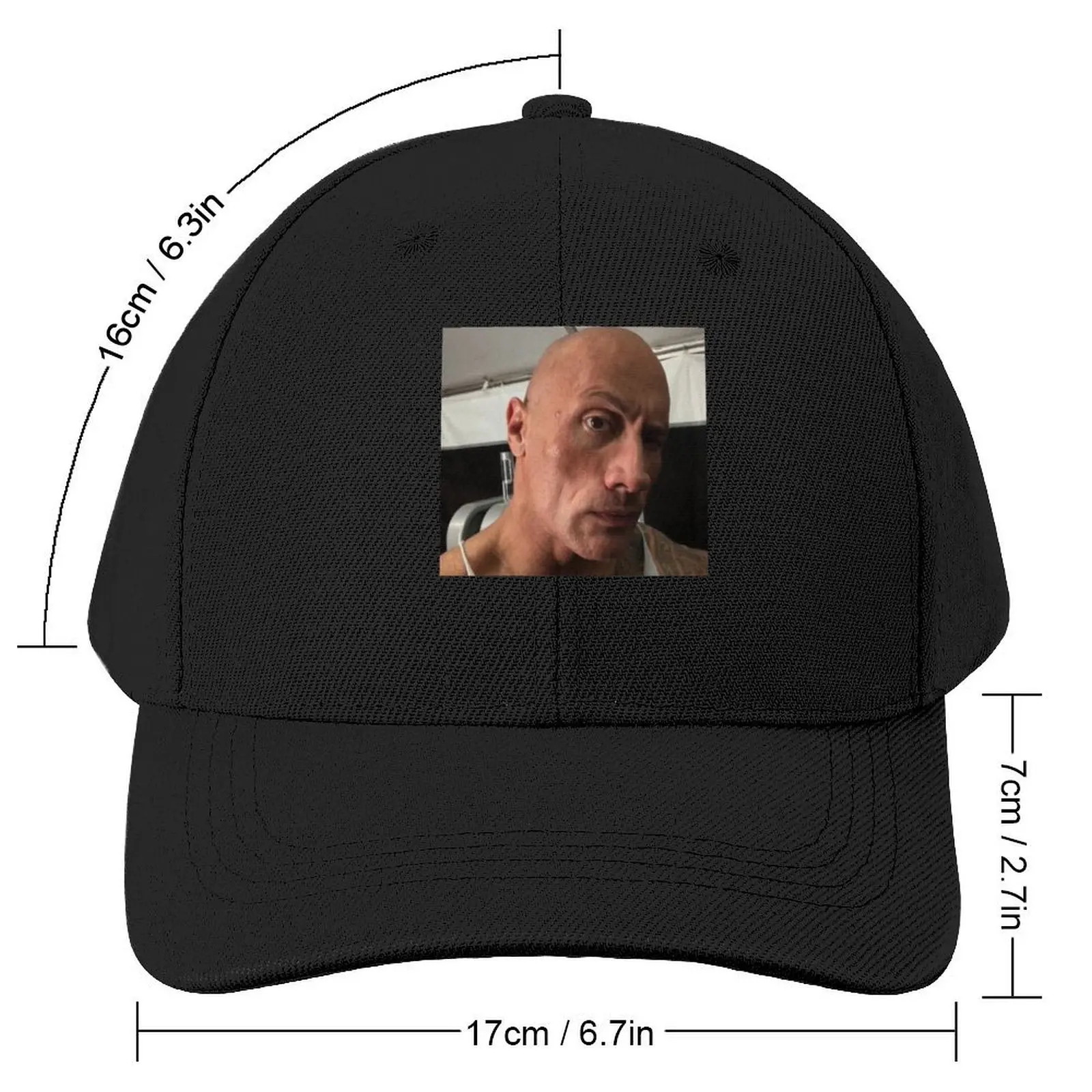 Dwayne The Rock Johnson eyebrow raise meme Baseball Cap Streetwear Beach Outing Women's Beach Visor Men's