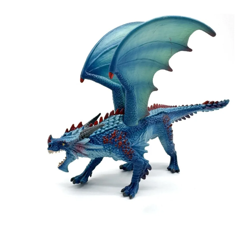 Ice Flying Dragon Myth Dragon Figures Western Beast Fire Bullfighting Simulation Warcraft Mythology PVC Dragon Animal Model