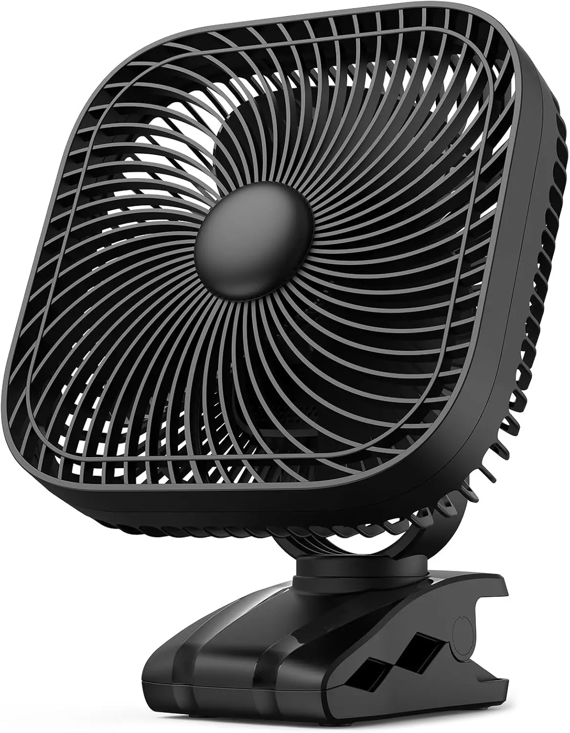 

20000mAh Rechargeable Clip on Fan, Last 78 hrs, 4 Speeds Camping Fan, Battery Operated Desk Fan with Light & Hook, 8 inch P