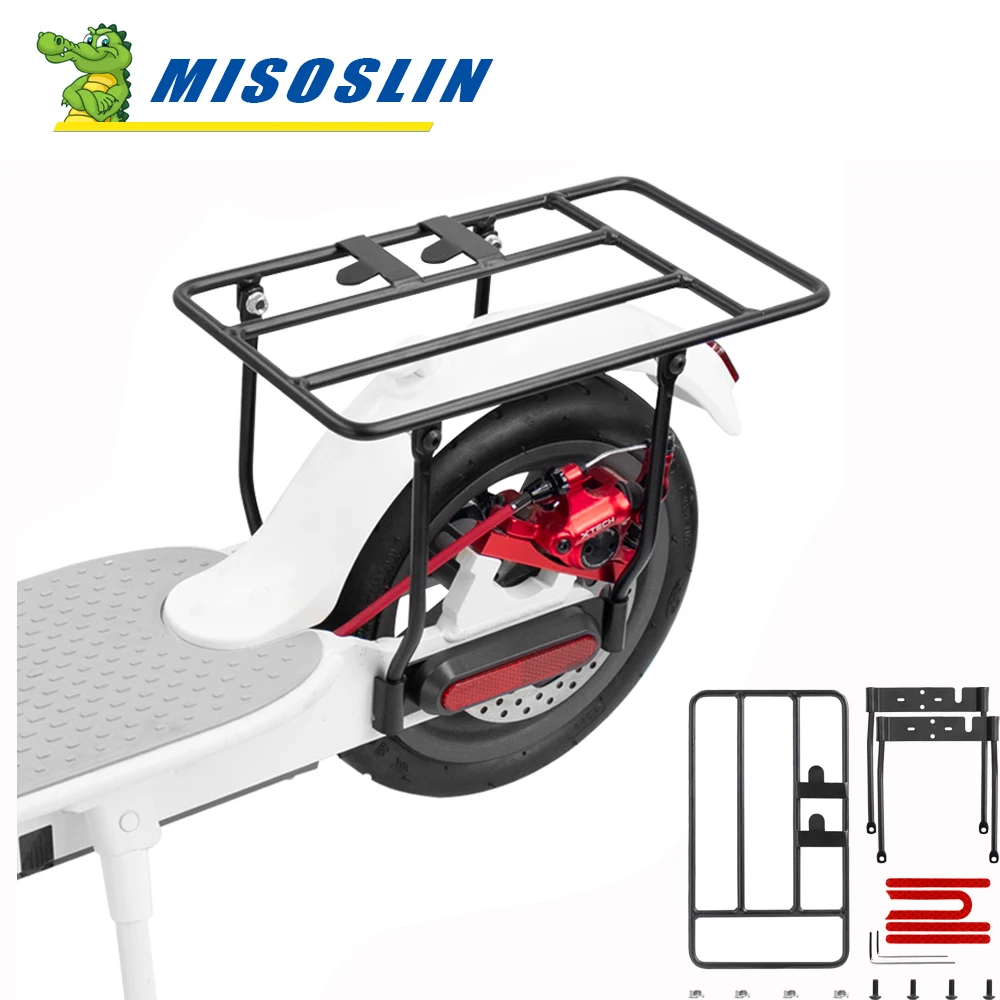 Thicken Steel Folded Rear Rack Storage Shelf for Xiaomi M365 Pro Pro 2 1S MI3 Electric Scooter Rear Shelf with Screw Tool Parts