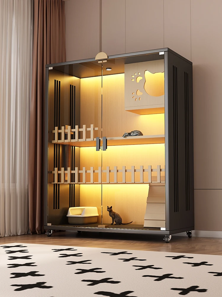 

Вилла для дома, панорамная клетка для кошек, негабаритный шкаф для кошек свободного пространства