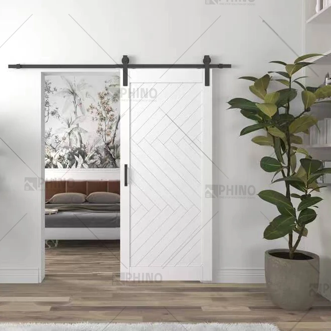 

American Interior Sitting Room Door Sliding Floor Guide Adjustable Roller Wooden Barn Doors