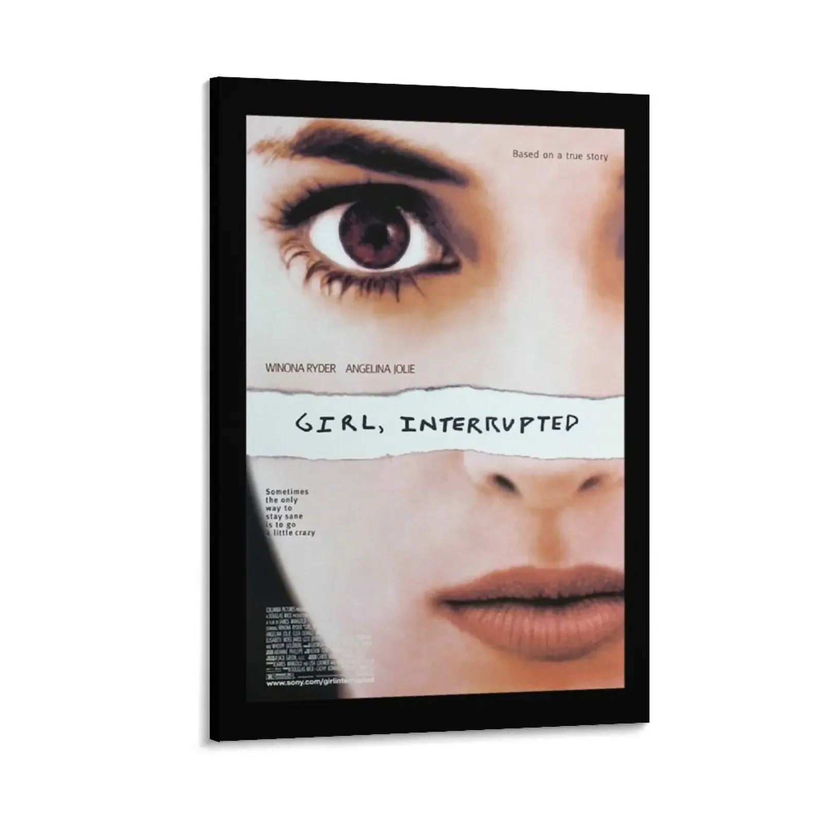 

Retro Vintage Girl Interrupted Movie Poster Awesome For Music Fan Canvas Painting home decor interior paintings art mural