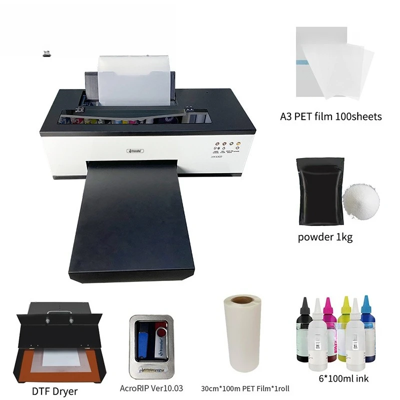 

L1800 White Ink Cycle Automatic Feed Control DTF Printer, Drying Device