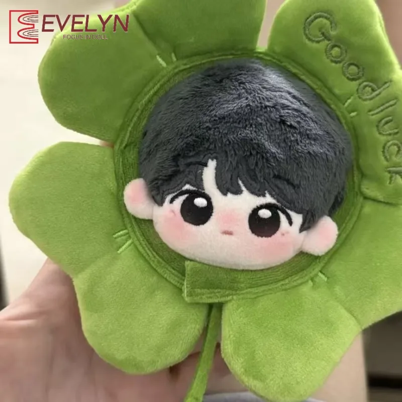 

Evelyn 10cm-13cm Baby Clothes Cotton Doll Self deprecating Headset Clover Cartoon Ins Style Pendant Decorative Toy Dress Up