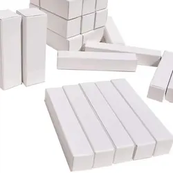 20PCS White Blank Paper Tube Packing Box Long Cardboard Eyeliner Pen Lipstick Gift Packaging Boxes Length 15/16/17/18/19/20/30cm