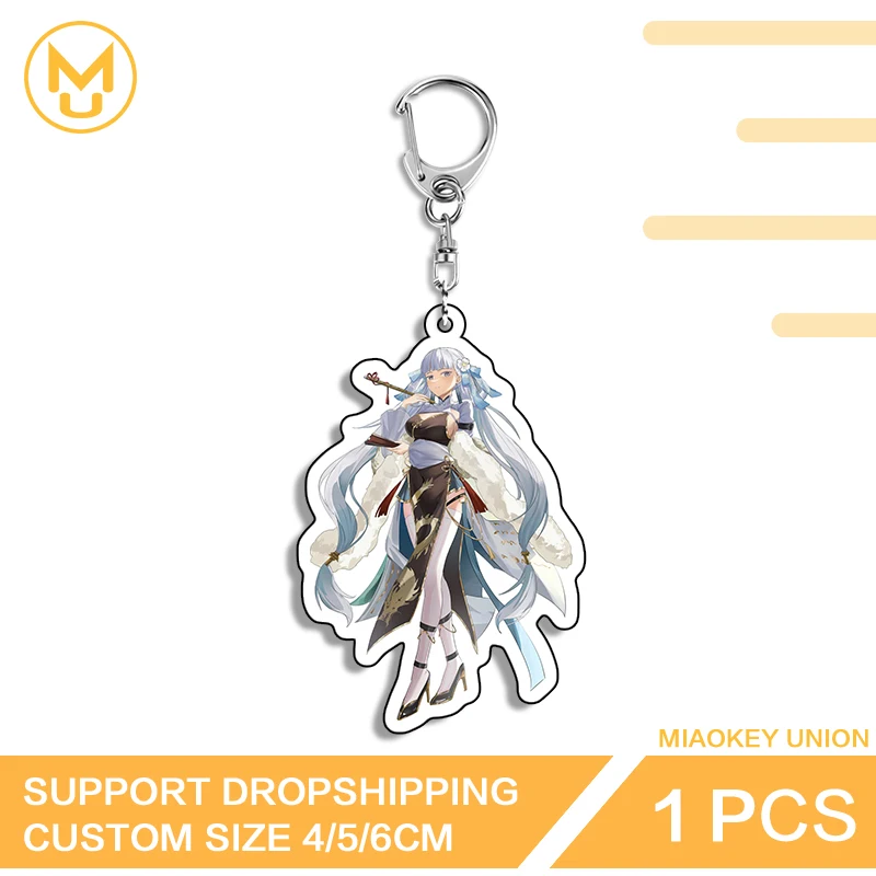 Jinhsi Alluring Waifu Unique Interesting Standing Posture Double Sided Keyring Adorable For Backpack Clothes Hat Jewelry Gifts