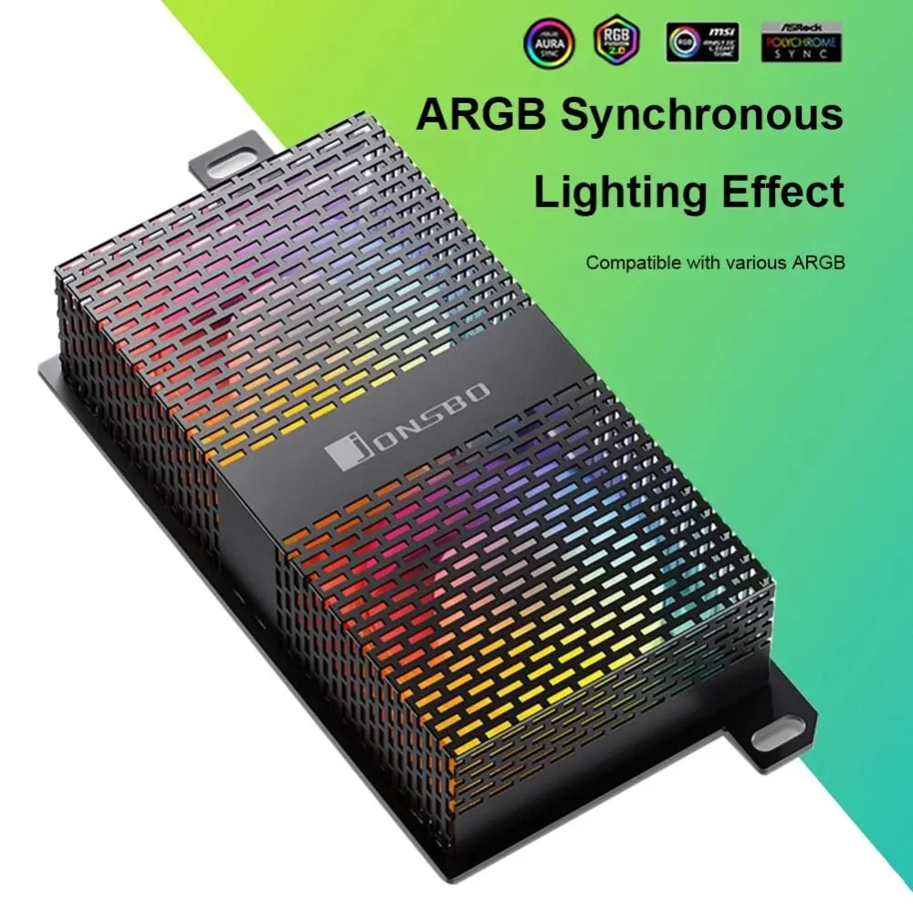 

NEW 3 Pin ARGB Memory Cooling Low Noise DDR4/DDR5 RAM Dual Fans Fan 12V LED 5V 4Pin PWM RAM Heatsink Computer Accessories