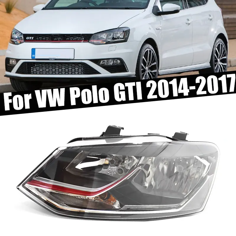 LED Headlights For Polo Gti 2014 2015 2016 2017 Car Daytime Running Headlights Turn Signal Flashing Light Driving Light Assembly