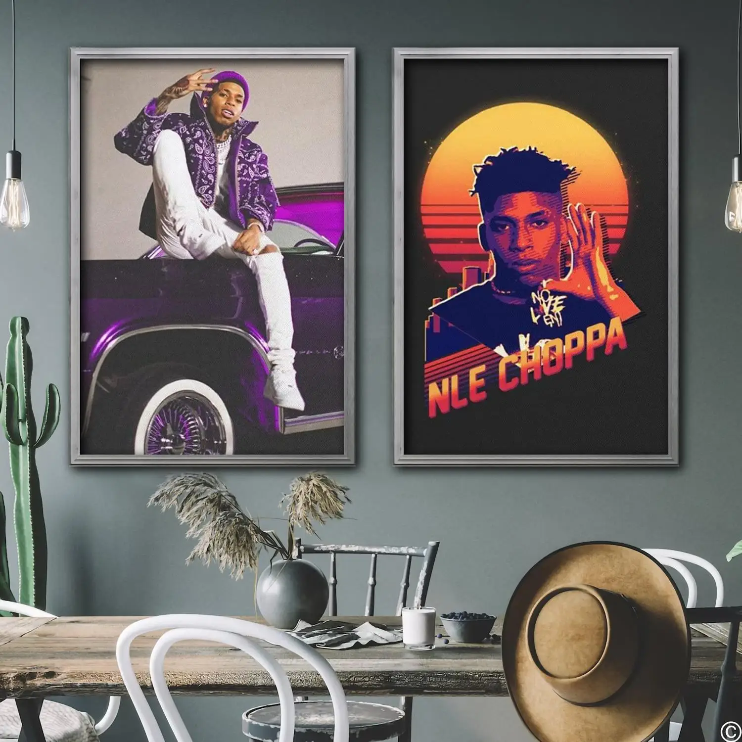 

nle choppa singer Decorative Canvas Posters Room Bar Cafe Decor Gift Print Art Wall Paintings