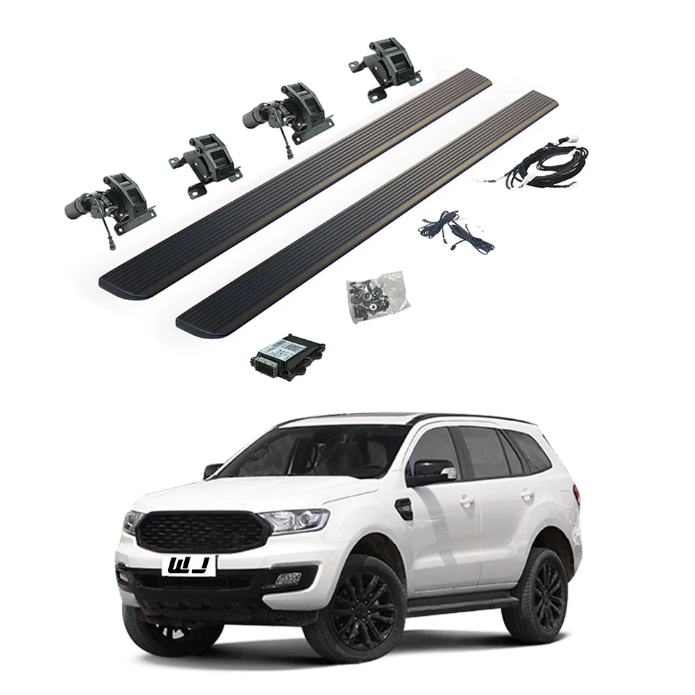 

WJ Super Price LED Lights Car Padel SideSteps Electric Retractable Running Boards for 2016-2025 Ford Everest
