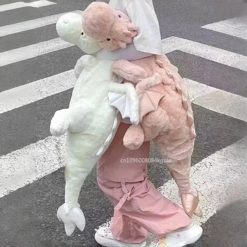 

150cm Super Big Size White Dragon Stuffed Plushies with Unicorn Giant Flying Pterosaur Dinosaur Pillow Anime Birthday Gift