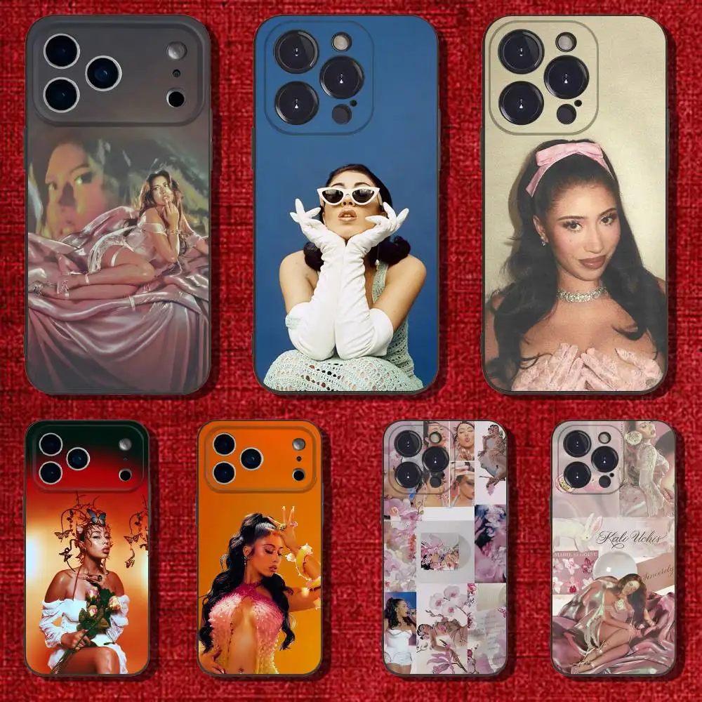 

Kali Uchis Sincerely Phone Case For iPhone 6,17,16,15,14,13,12,11 Plus,Pro Max,XS,X,XR,SE,Mini,8,7,Soft Silicone Black Cover