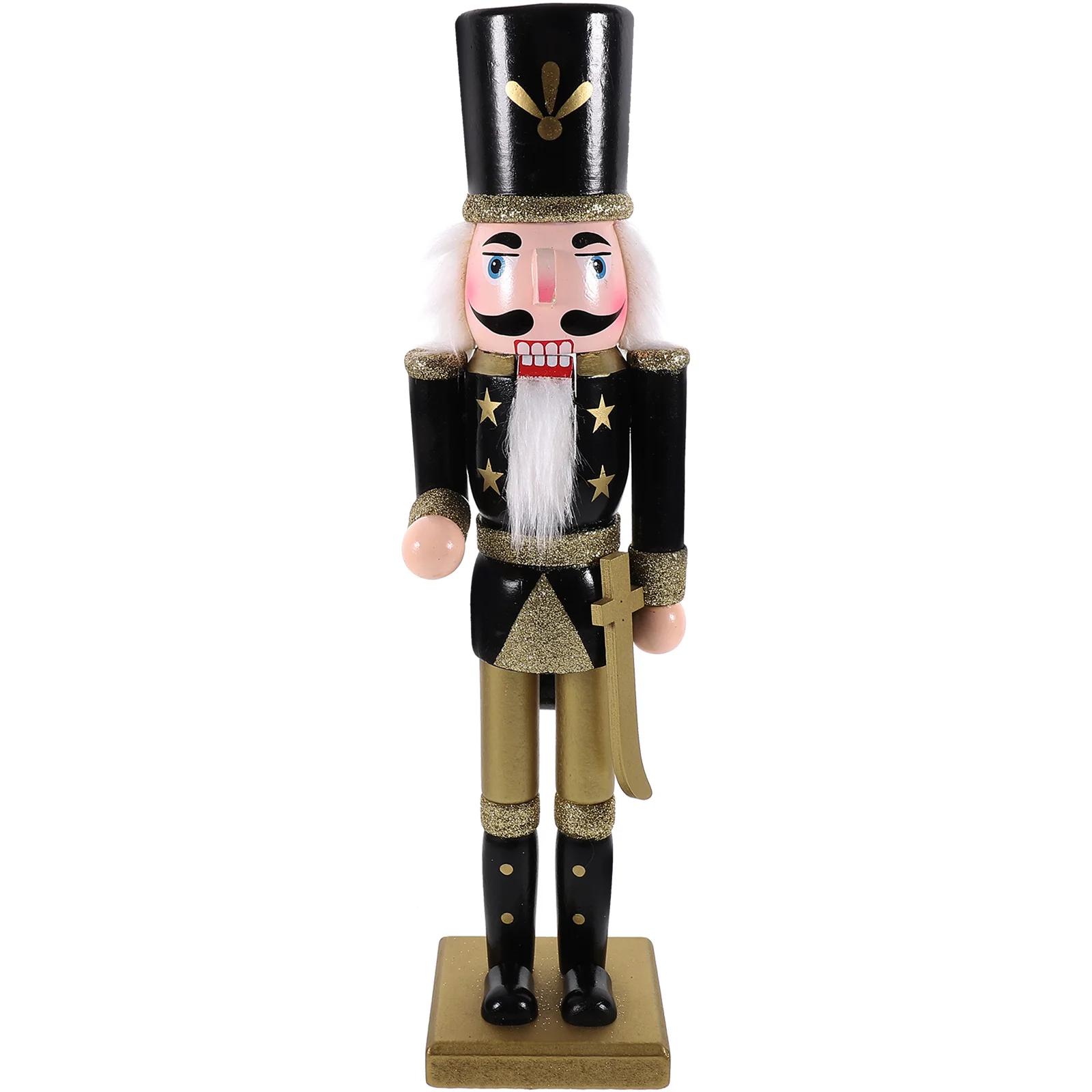 Christmas Nutcracker Tabletop Decoration Xmas Ornament Number Restaurant Gift Wood Nutcrackers