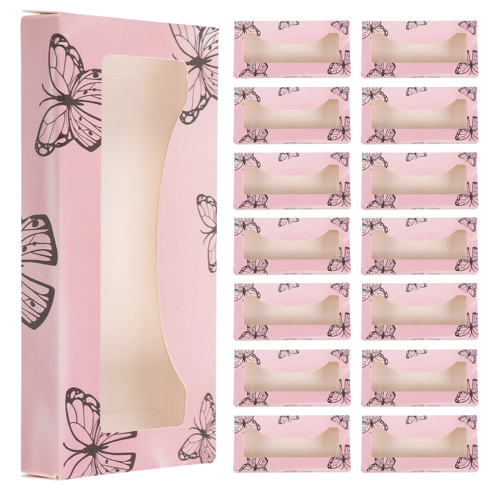 

30pcs False Paper Box Lightweight Lash Organizer Case Protective Lash Organizers And Storage Eyelash Storage Boxes Salon Home