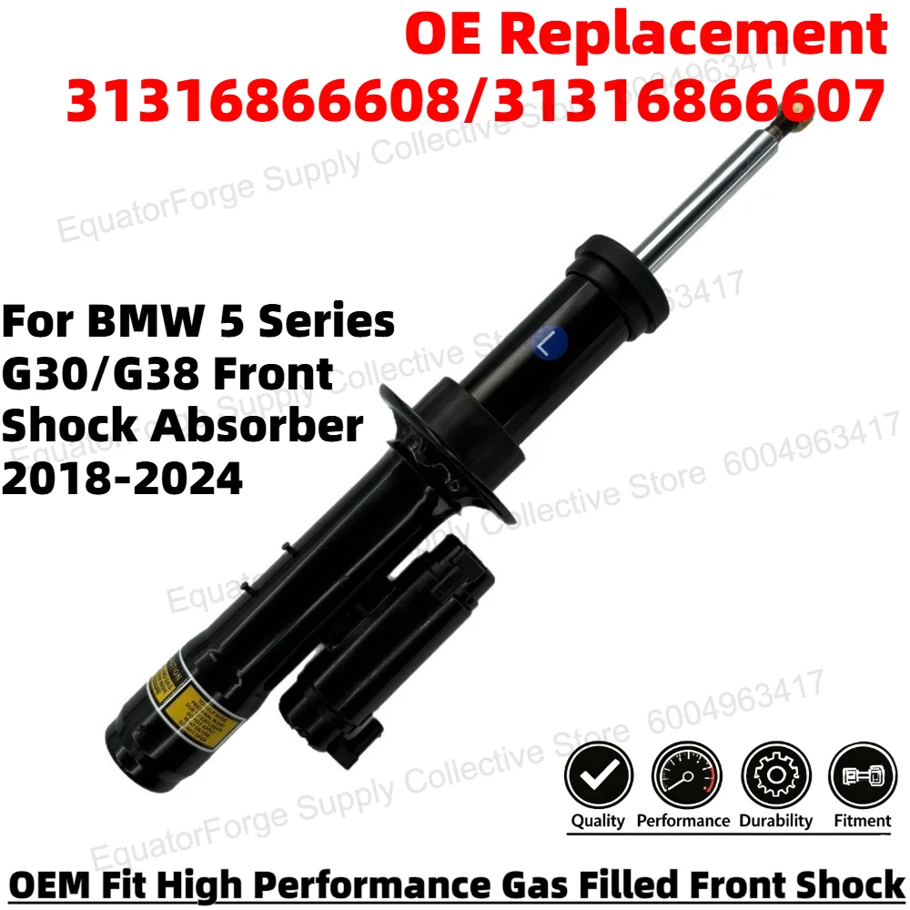 Direct Fit High Stability Premium Durable Front Shock Absorber for BMW 5 Series G30/G38 OE Number 31316866608/31316866607