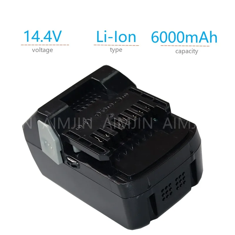 

6000mah Rechargeable Battery For Hitachi 14.4v 6.0Ah Replacement BSL1430 bsl1430 CJ14DSL BSL1440 CR14DSL BSL1415 Tool Battery