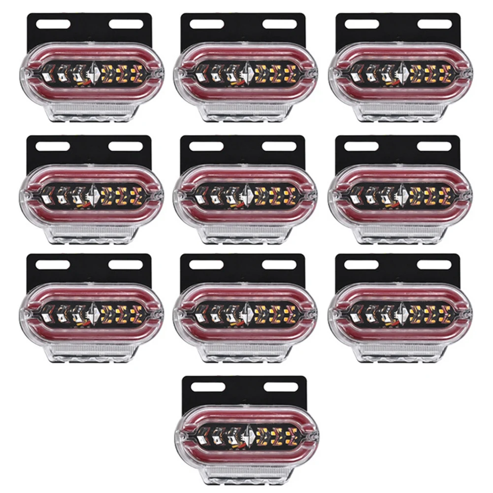 Eye Marker Lights 24V LED Marker Lights Road Safety Vehicle Visibility Easy Installation Truck Lights Robust Waterproof Housing