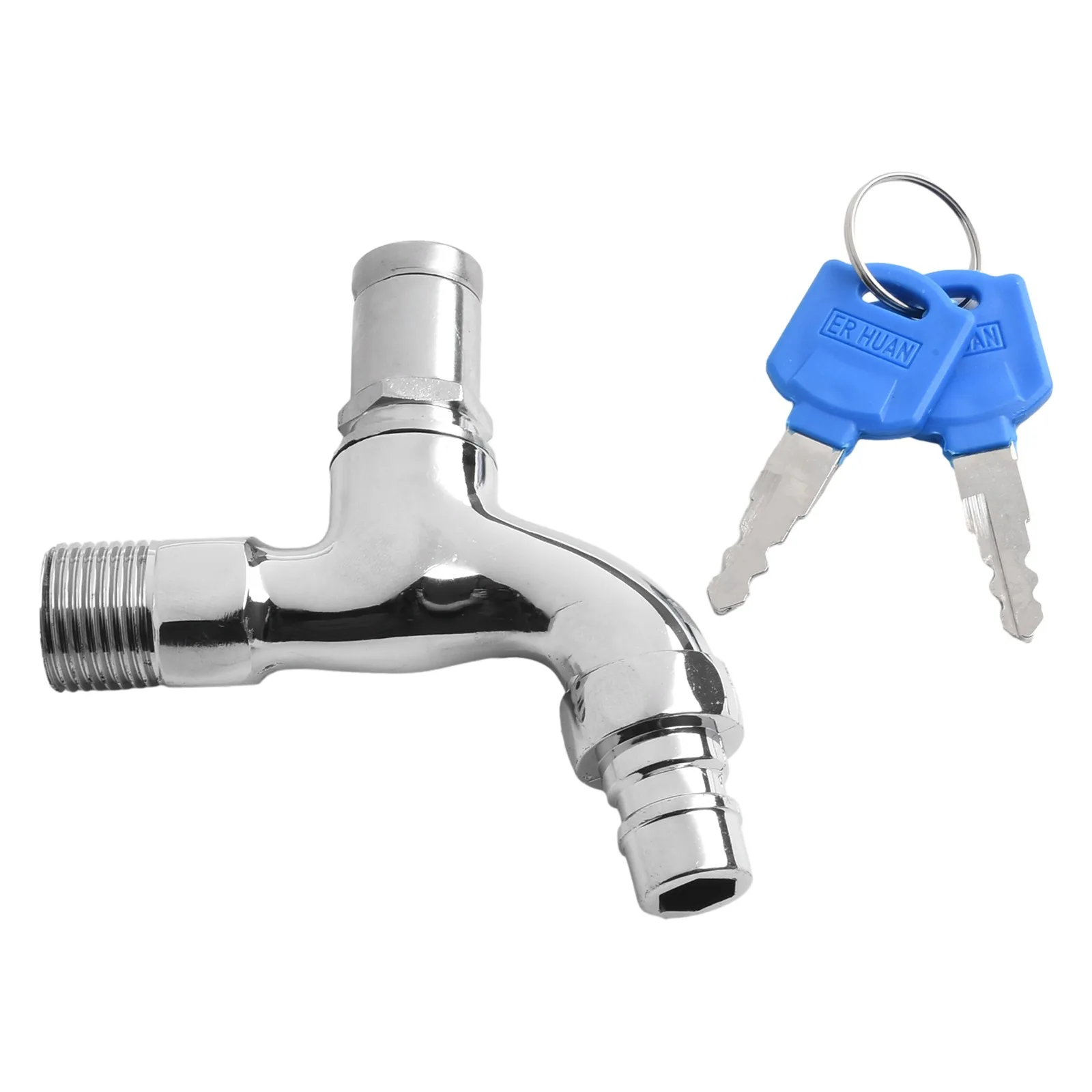 Brand New Hot Sale Faucet With Key Lock Easy To Use For Washing Machine High Density Metal Alloy Outdoor Faucet