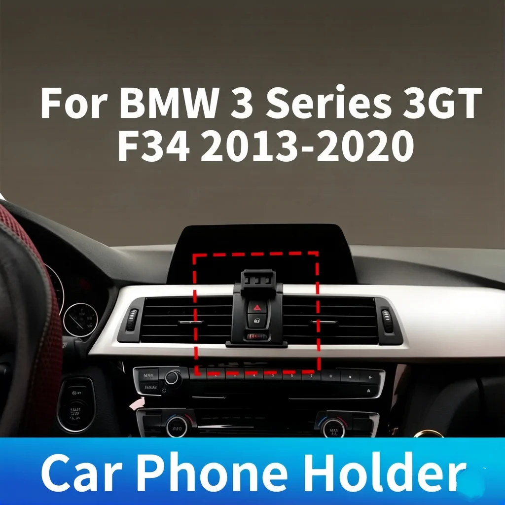 Suporte de Telefone para Carro para BMW Série 3 3GT F34 2013 2014 2015 2016-2020, Suporte para Celular com Carregamento Sem Fio e Base Fixa Especial