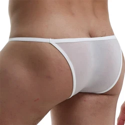 Male Panties Underwear Look and Feel Sexy in these Men's Low rise Underwear Briefs with Ice Silk and Bikini Pouch