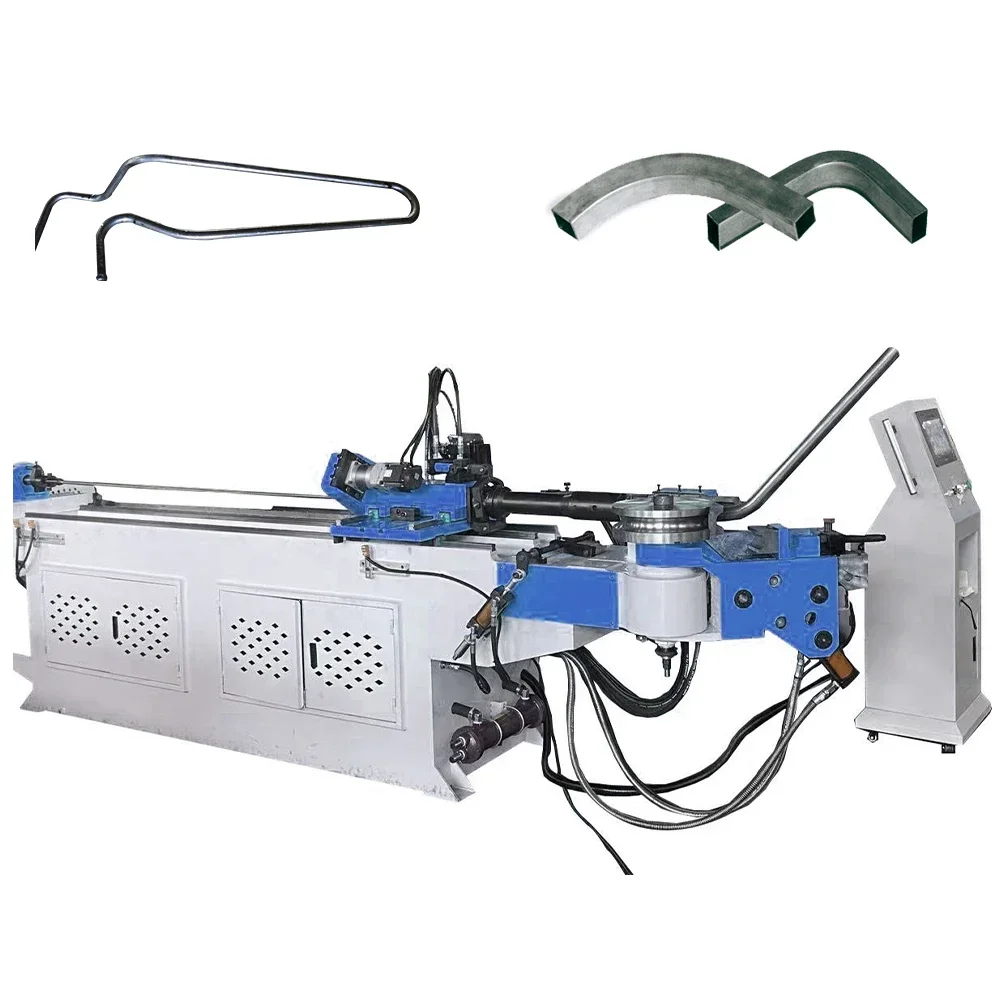 DW38CNC Bending Metal Pipes Hydraulic Pipe Bender For Chair Spiral Aluminium Tube Bending Machine