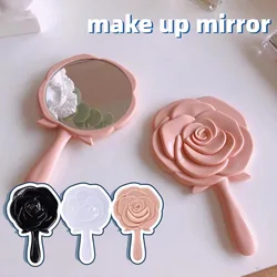 Portable Women Rose Makeup Mirror Hand Pocket Folded-Side Cosmetic Make Up Mirror Small Various Shapes Beauty