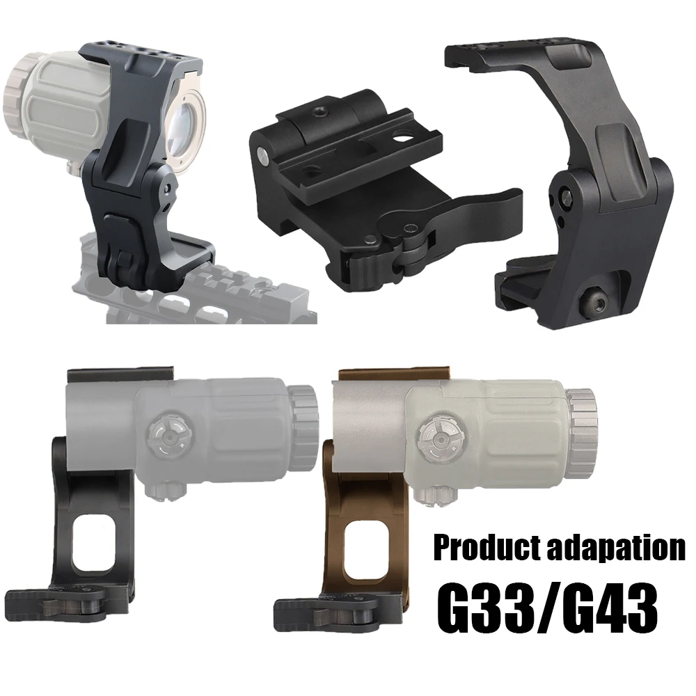 Tactical Fast Mount FTC 3X 6X Magnifier Riser Mount With QD Lever 2.26' Optical Height G33 G43 Scope Mounts GS24-0264C