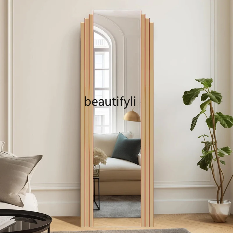 

Home Bedroom Floor-standing Dressing Mirror European Designer Creative Wall-mounted Fitting Mirror