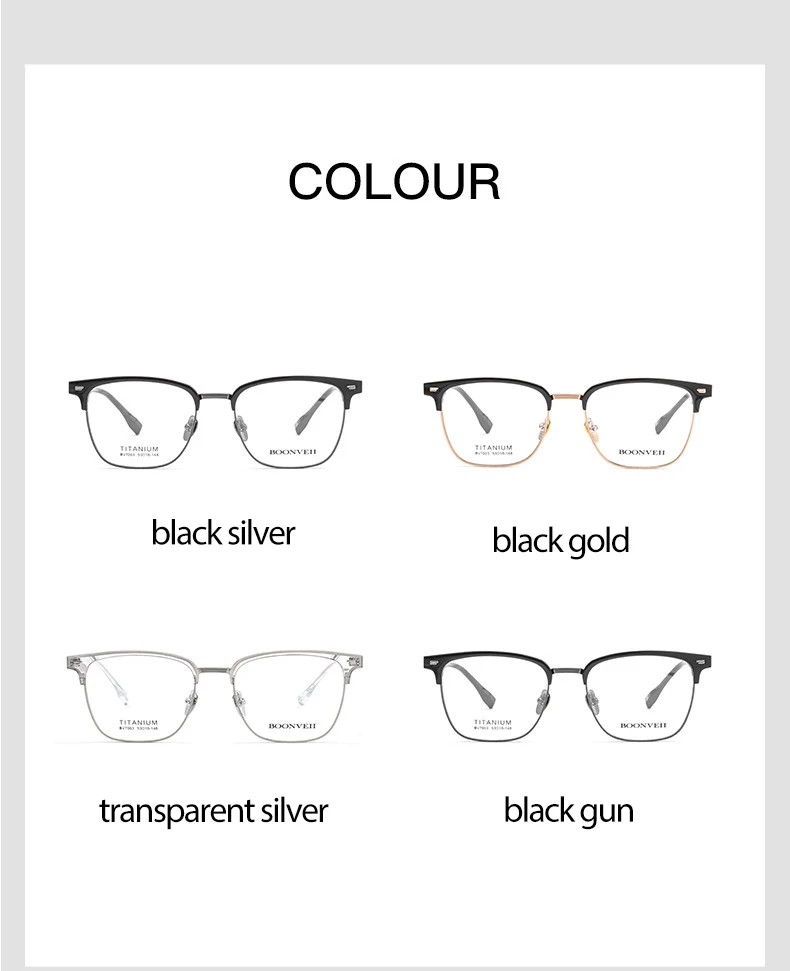 Reines Titan Rahmen Gläser Vollrand Brillen Federscharniere Männer Stil Kurzsichtige Brille Neue Ankunft Gläser – Detail 10