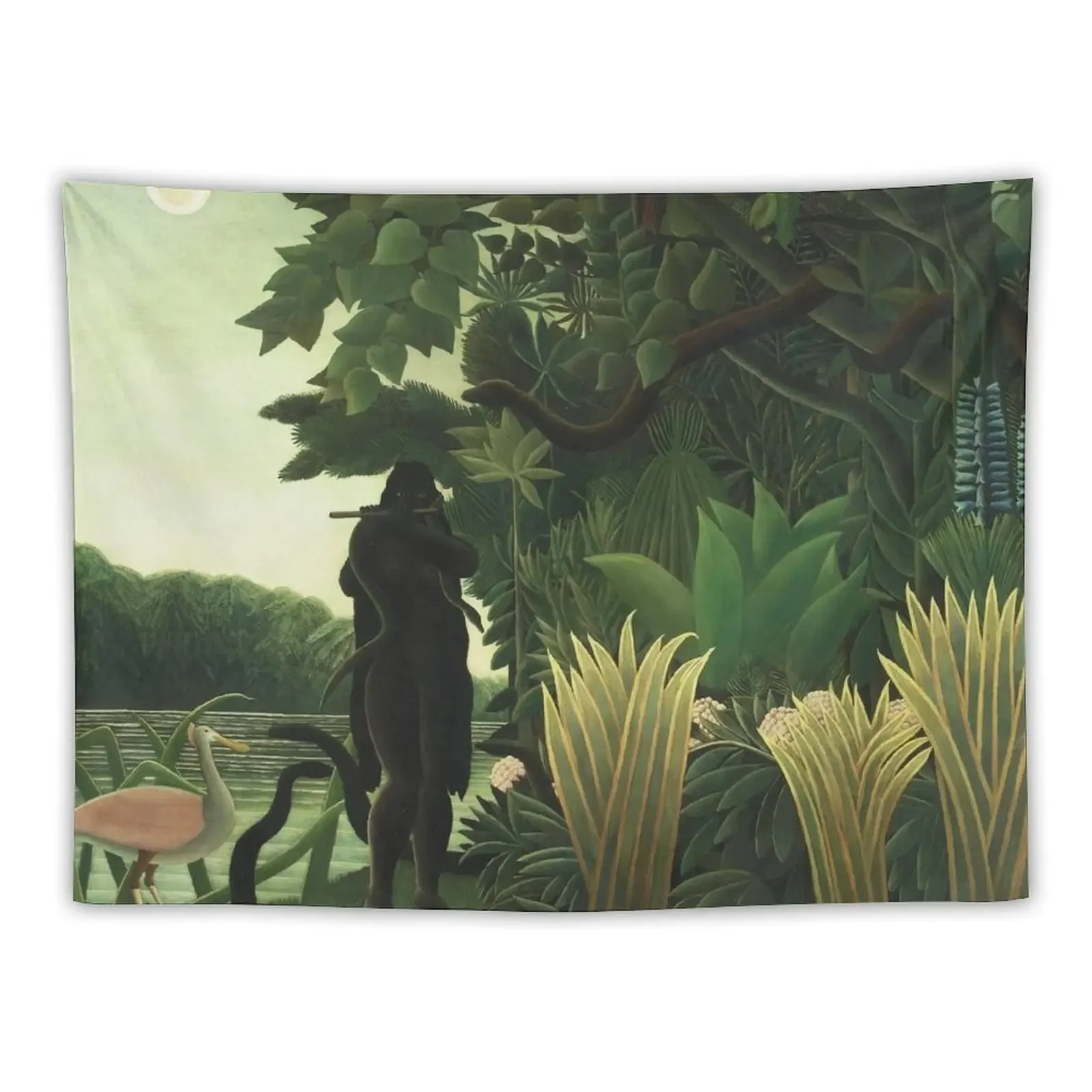 Henri Rousseau - The Snake Charmer (1907) Tapestry Things To The Room Carpet On The Wall Tapestry