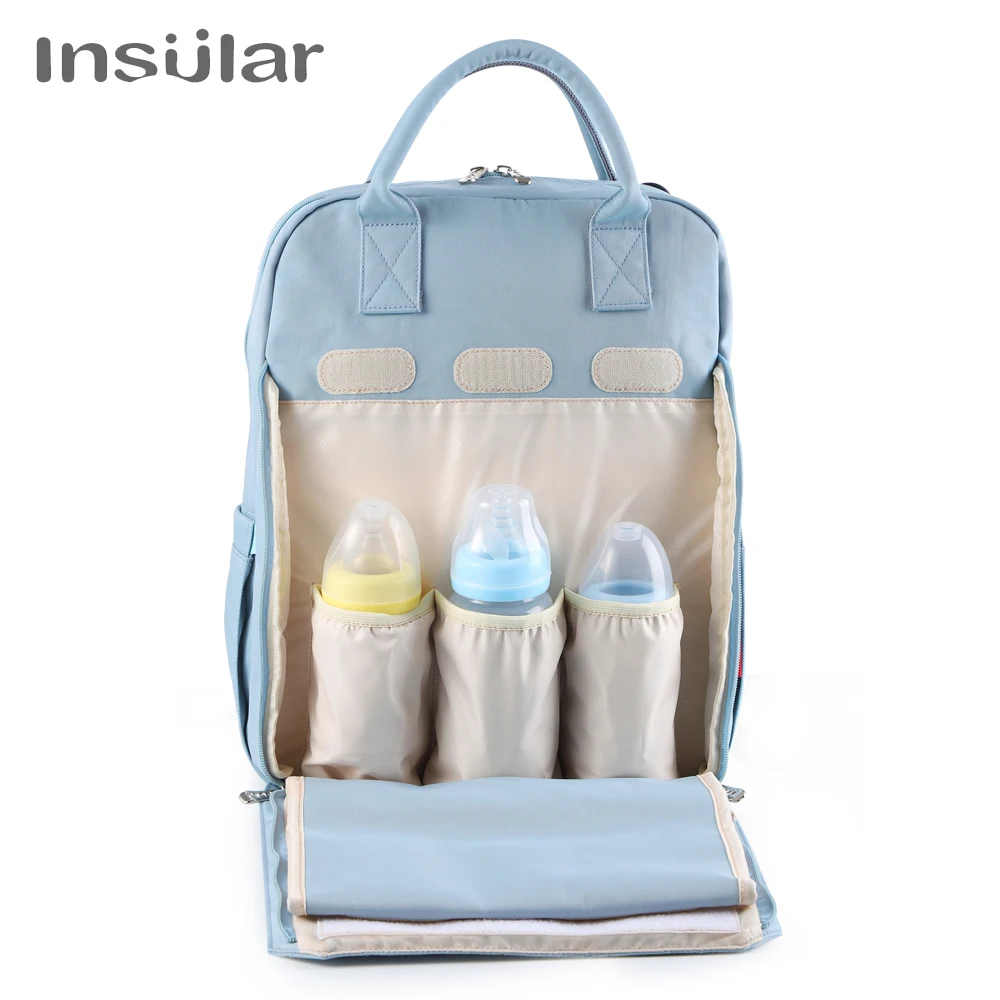 New Baby Diaper Bag Backpack Multifunctional Waterproof Maternity Nappy Bags Mommy Travel Backpack Stroller Bag Baby Nappy Cares