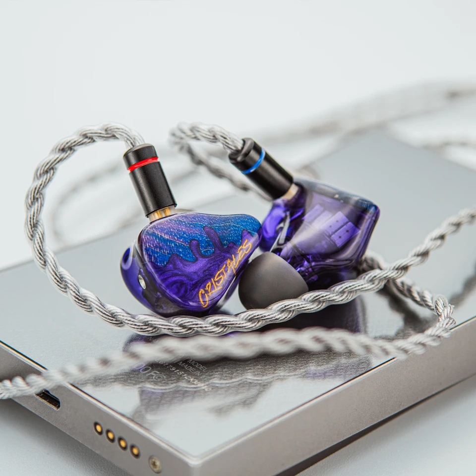 Headphone IEM Híbrido Cano Cristales 2DD + 8BA