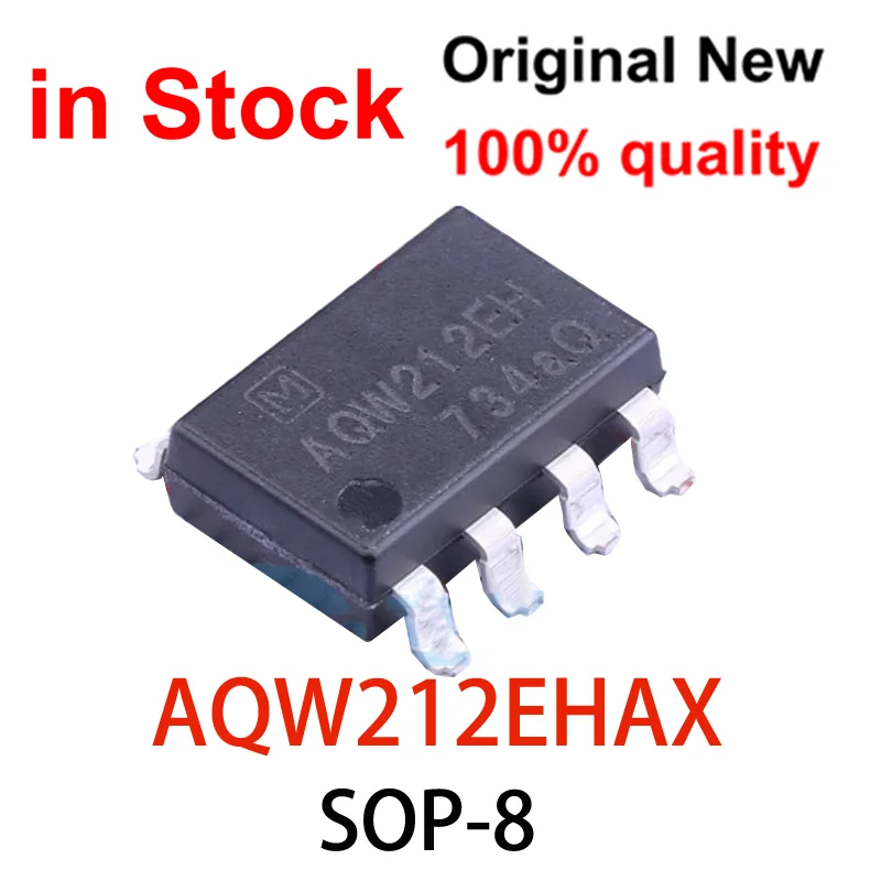 （2PCS）100% NEW AQW212EH AQW212EHAX AQW212 SOP-8 SSR - Solid State Relays