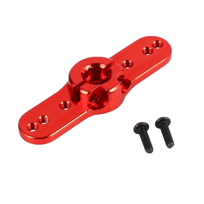 AS96-2X Servo bocina de Metal 15T brazo Servo de dirección de 15 dientes para coche de escalada 1/5 RC gasolina/electricidad rojo