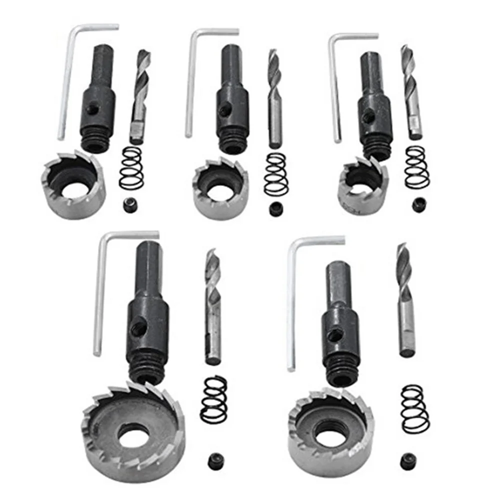Set di punte da trapano in acciaio ad alta velocità HSS da 5 pezzi 16-30 mm Kit di fori resistenti da 13 pezzi per alluminio ghisa lega di rame fibra di vetro