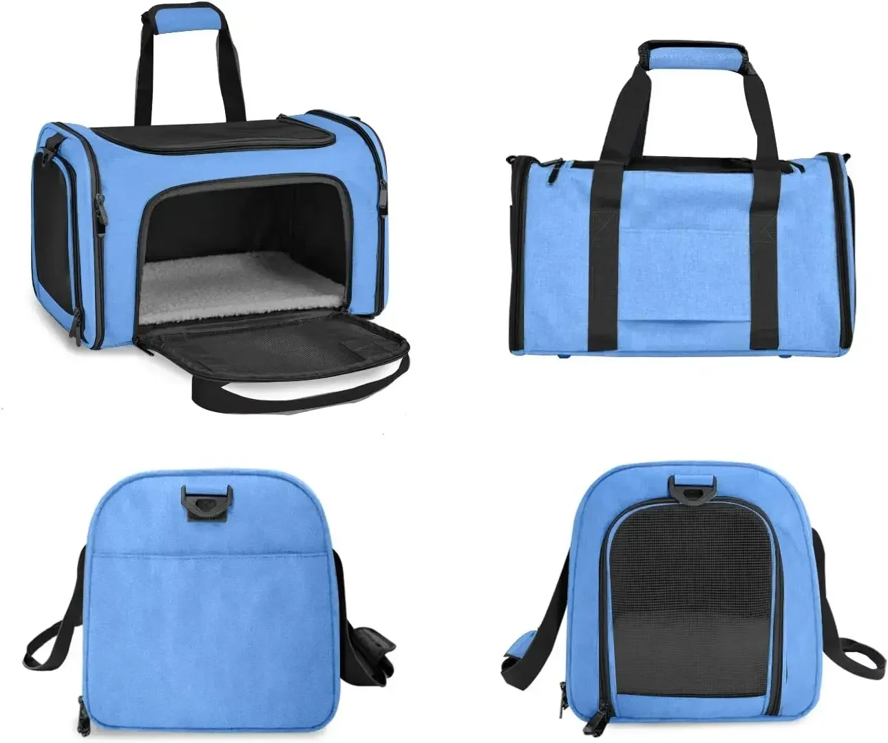 New arrival Transport pet carrier Bag Adjustable Shoulder Strap Foldable Carry Box for Cat and Dog