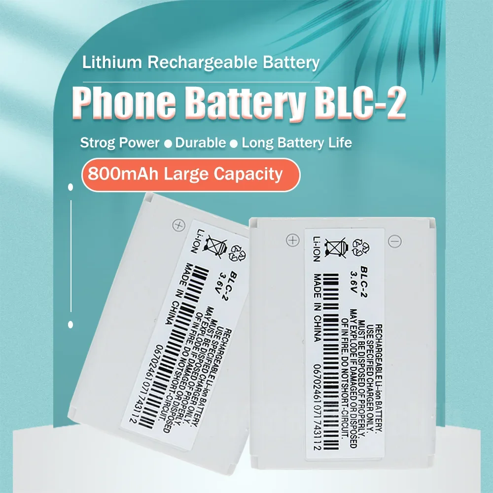 노키아 3310 교체용 휴대폰 배터리, 800mAh, BLC-2 BLC 2, 3330, 3410, 3510, 3510i, 3315, 3350, 3589, 6650, 6800, 6810 5510, 1 개