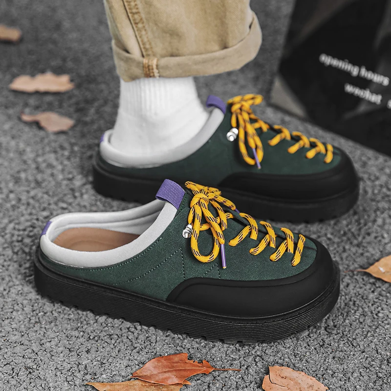 

Мужская походная обувь для активного отдыха, летние повседневные туфли с мягкой подошвой, противоскользящие городские прогулочные туфли, модные молодежные удобные спортивные слипоны-шлепанцы