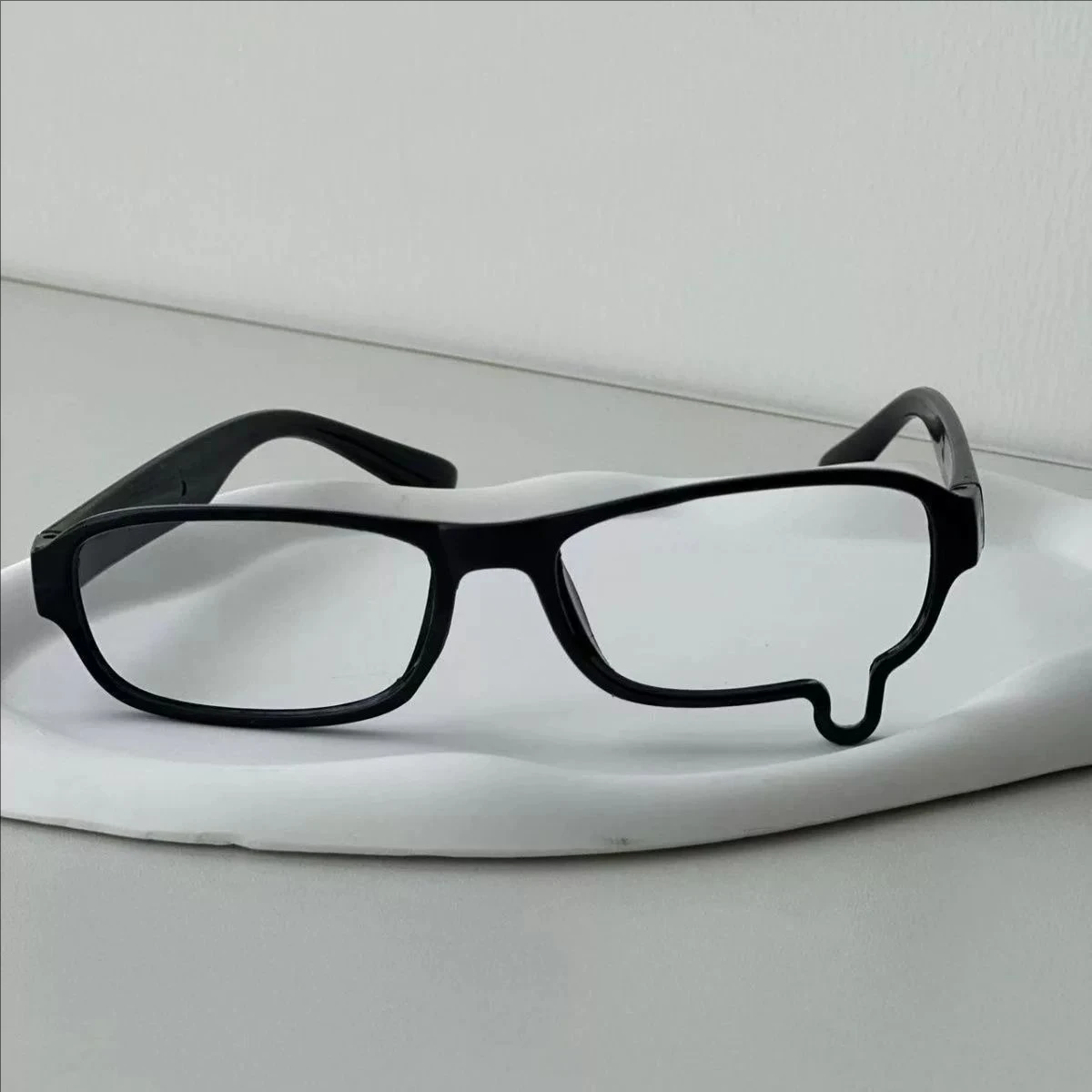 Y2K Black Crying Dripping Tears Glasses Unisex No Lenses Eyeglass Jewelry Cosplay Costume Spectacles Eyewear Accessories Gifts