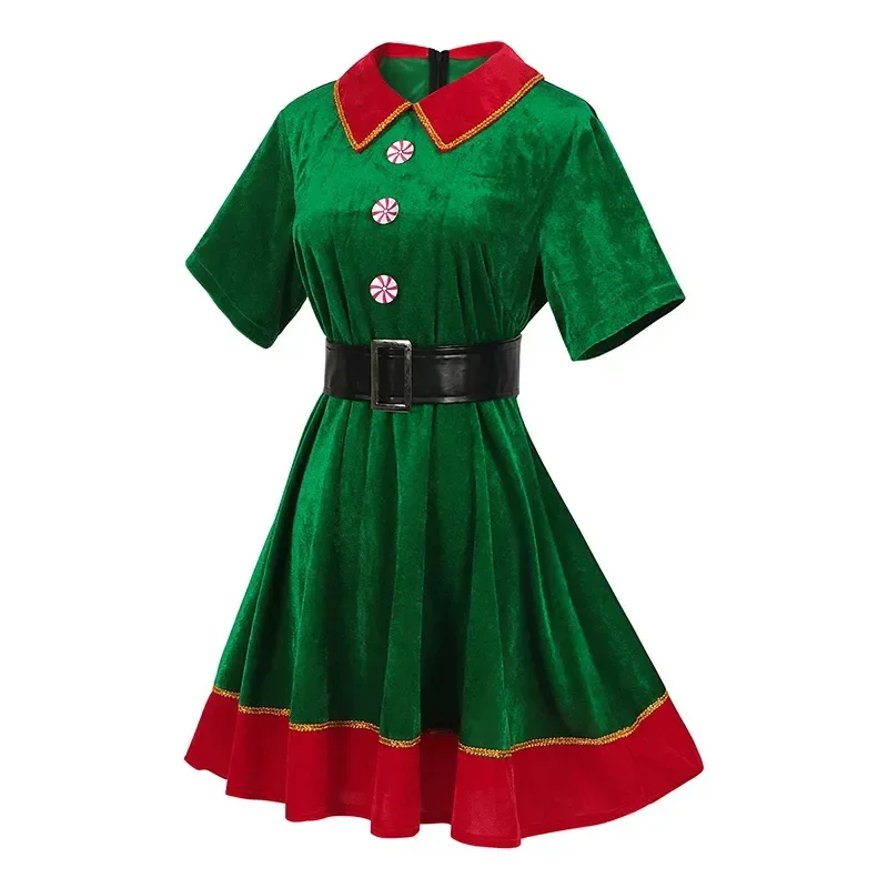 أزياء سانتا كلوز التنكرية العتيقة في العصور الوسطى للنساء ، حفلة عيد الميلاد ، فستان احتفالي ، ملابس المسرح ، لعب أدوار