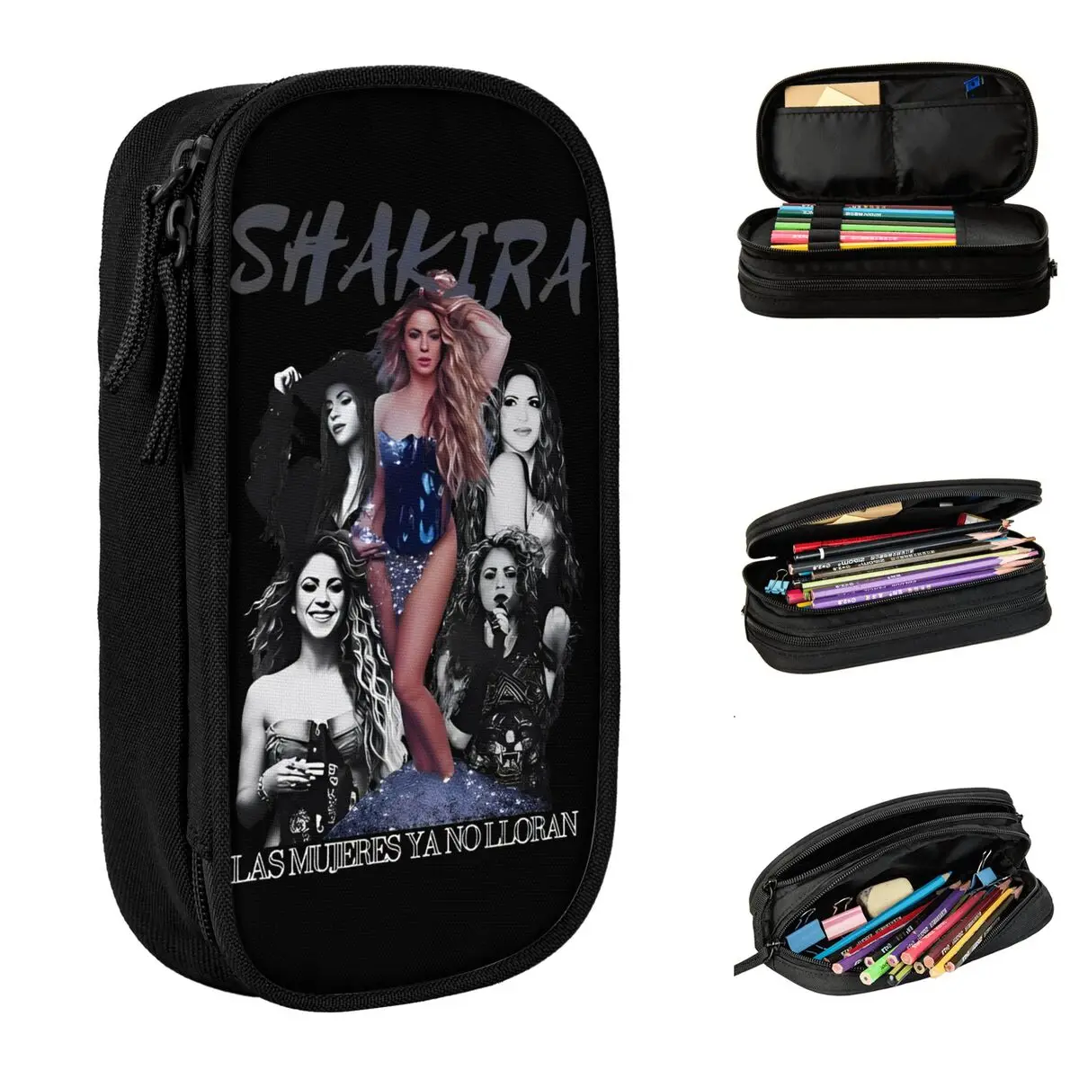

Shakira Tour 2025 пенал с держателем для ручек, детские большие пеналы для хранения офисных подарков
