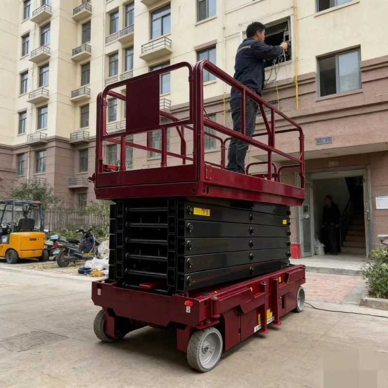 Electric Scissor Lifting Platform Electric Control Mobile Lifting Aerial Work Platform Can Be Customized