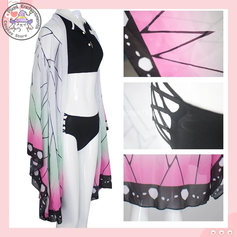 

Demon Slayer: Kimetsu No Yaiba Shinobu Kocho Bathrobe Giyu Tomioka Cosplay Costume Role-playing Anime Characters Two-dimensional