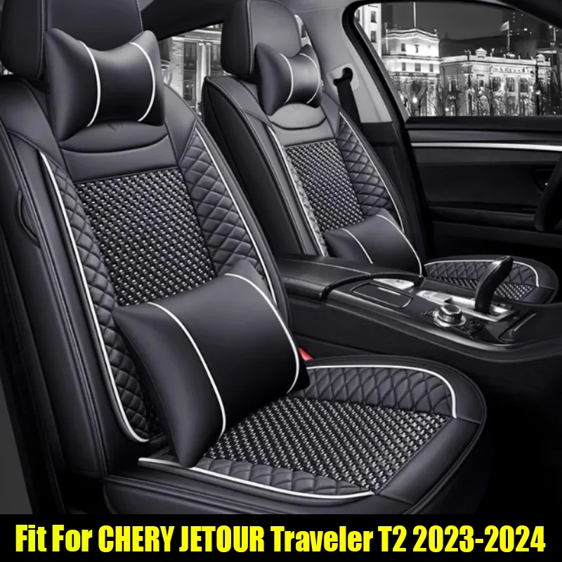 

Car Seat Cover Suitable for CHERY JETOUR Traveler T2 2023 2024 1.5T/2.0T All-season Universal Seat Cushion Car Interior Parts