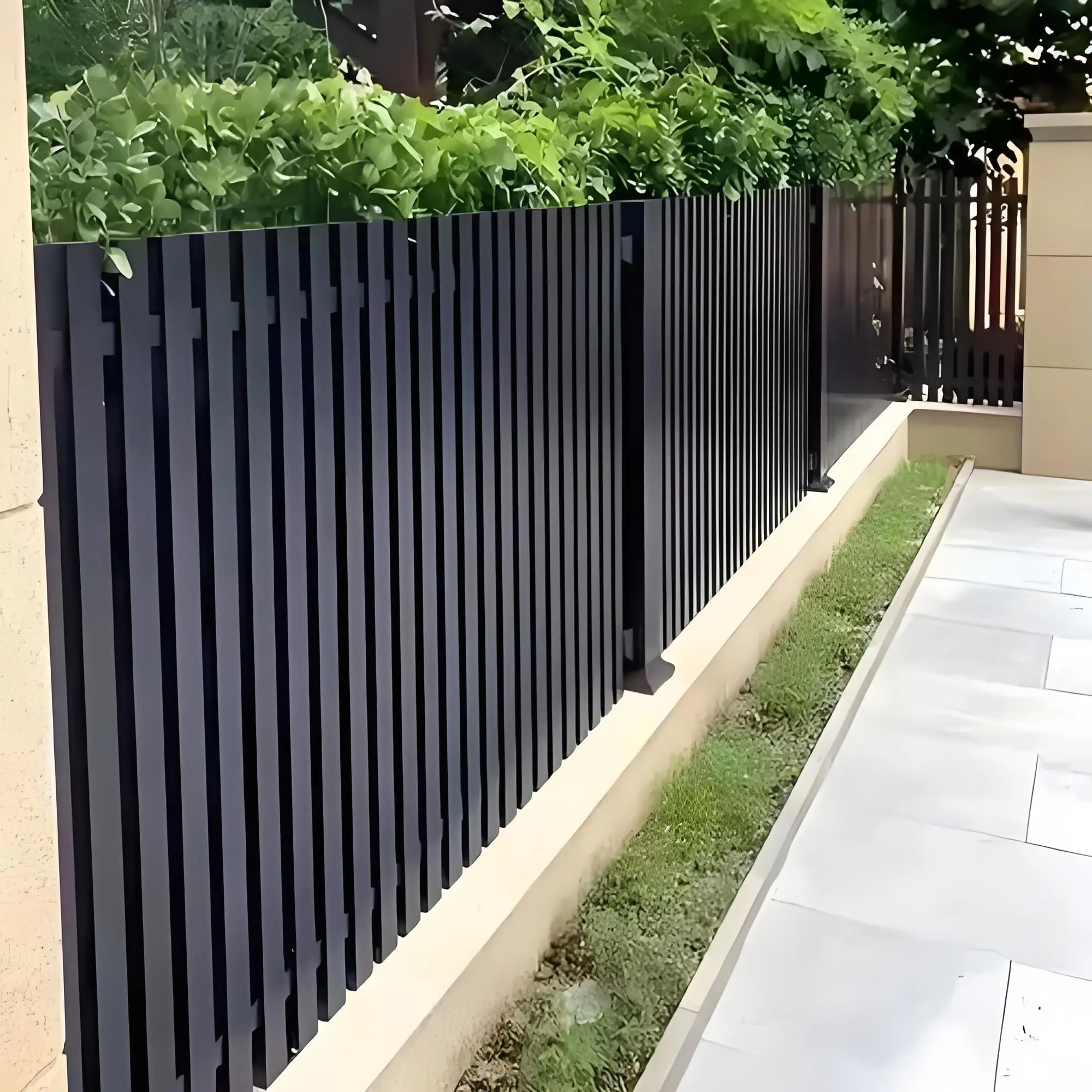 Simple design personalized railing aluminum fence or gate or garden panel post railing