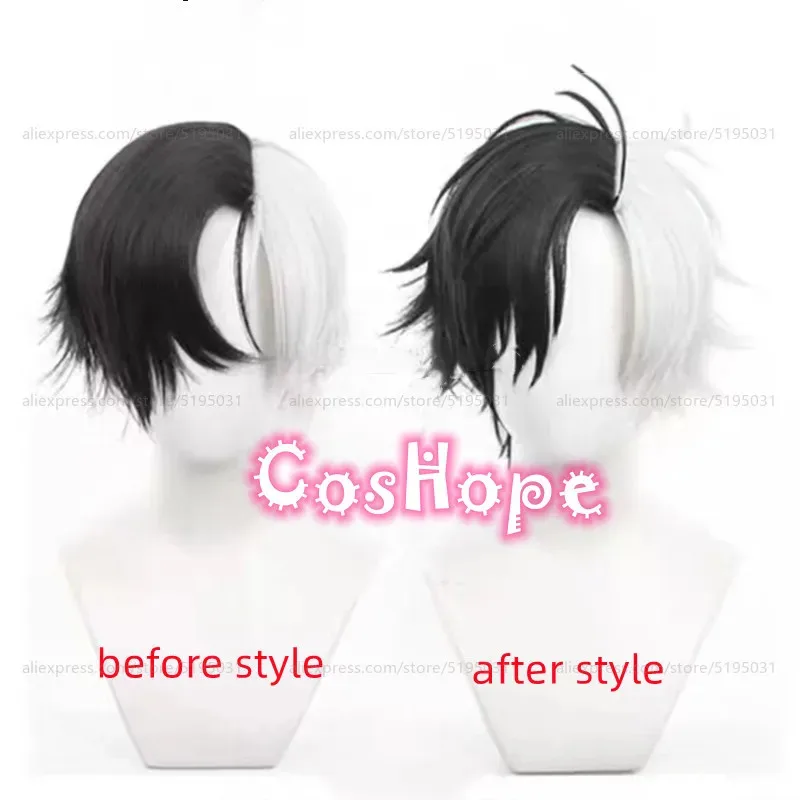 

Сакура Харука Косплей Парик Унисекс 30 см Короткий Серебристый Белый Черный Парик Косплей Аниме Парики Термостойкие Синтетические Парики