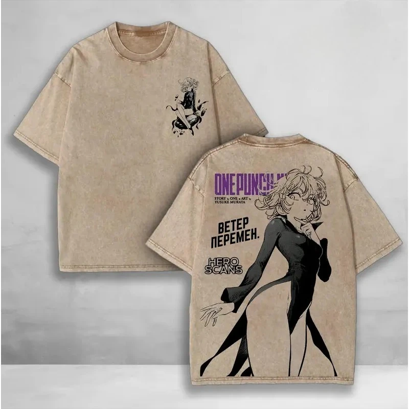 Manga ONE PUNCH-MAN Tatsumaki Printed Tee Men Women Short Sleeve