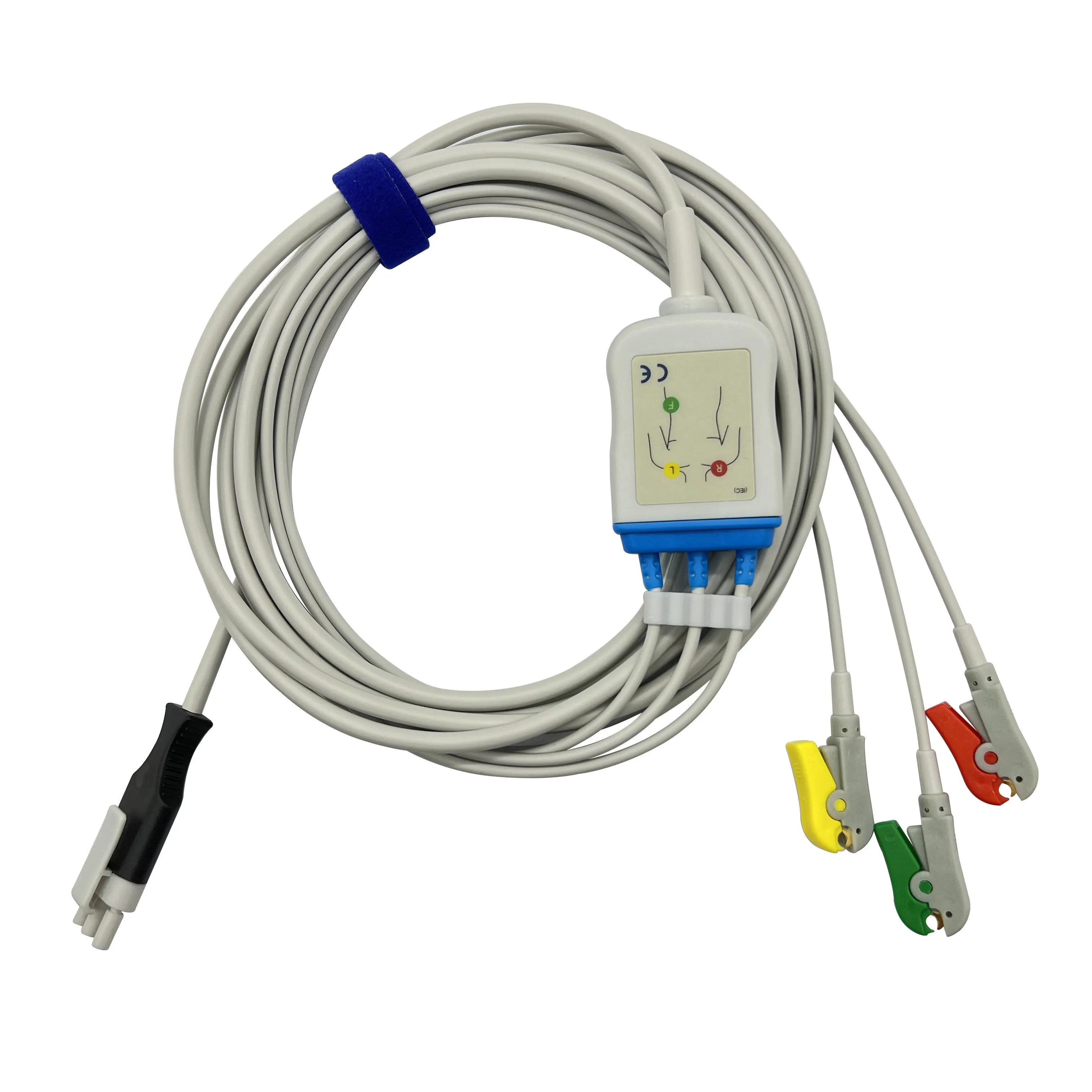 Compatible with Primedics Defibrillators XD1/M290 3-lead Monitoring Wire Dynamic ECG Lead Wire