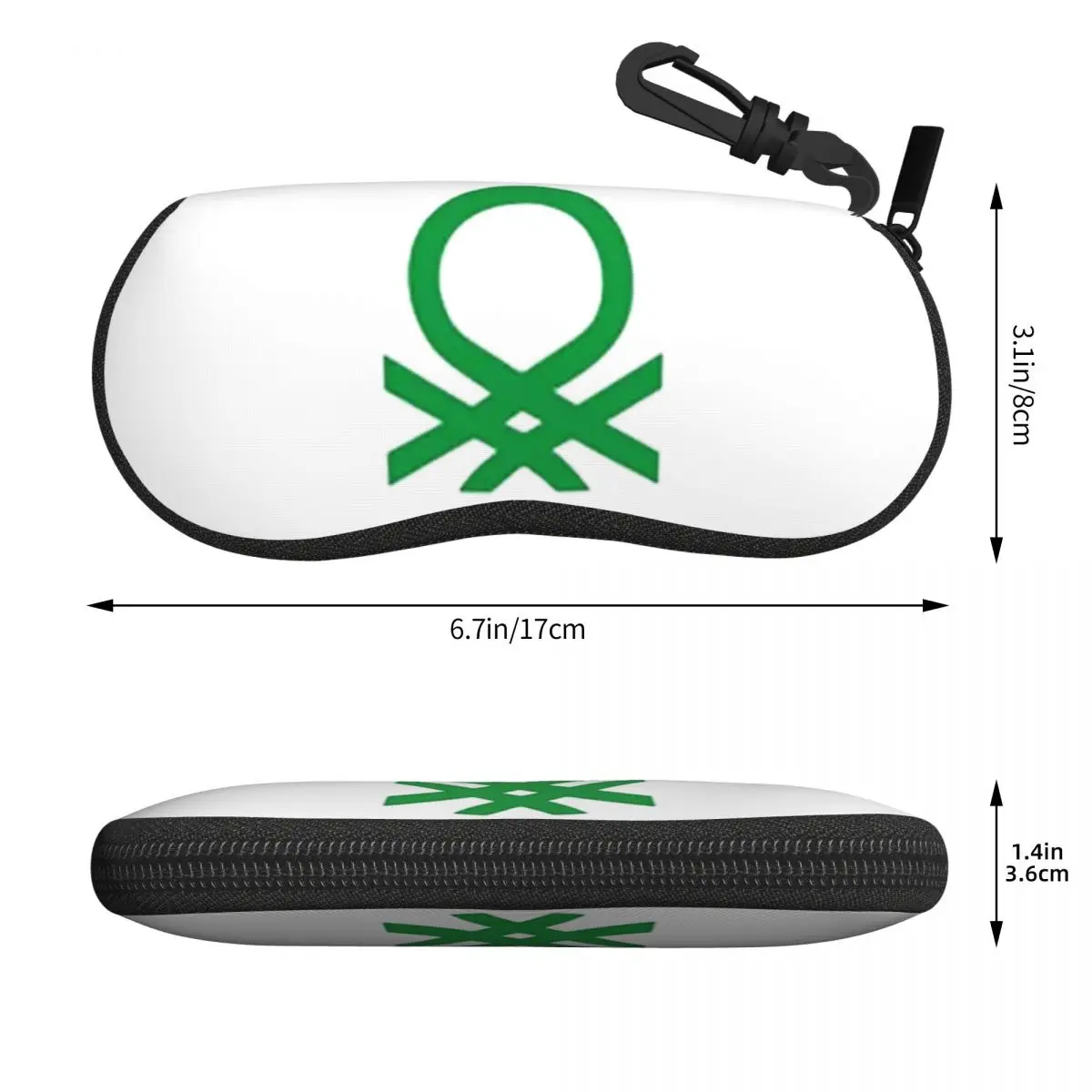 United Colors Of Benetton Shell Glasses Case Portable Sunglasses Box Women Men Soft Eyeglass Bag Pouch view 2